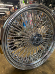 Dna Mammoth Spoke Rear Wheel 18x5.5 Diamond Spokes Chrome Softail Chopper Custom