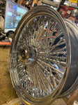 Dna Mammoth Spoke Rear Wheel 18x5.5 Diamond Spokes Chrome Softail Chopper Custom