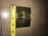 End Of The Trail Solid Brass Belt Buckle Award Winning Design Medals J. E Fraser