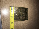 End Of The Trail Solid Brass Belt Buckle Award Winning Design Medals J. E Fraser