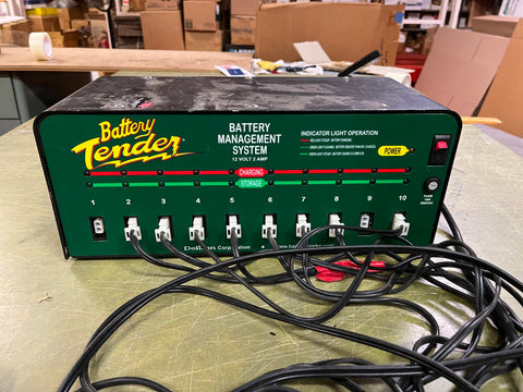 Deltran Battery Tender 10-Bank Batery Charger 12V 2A 021-0134 tested works