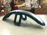 Aqua Blue silver Harley-Davidson front fender FXST NOS Softail Wide Glide OEM