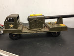 vintage nylint 1960s electronic cannon army military truck pressed steel