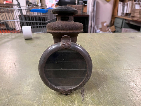 vtg antique 1920s Ford Model T Kerosene Oil Lamp Lantern missing bottom