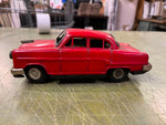 vtg Mid Century Made In Japan Tin Bettery Operated Red Fat Car 7.5" Long