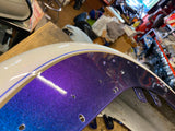 Factory Custom Purple black White Ice Pearl Heritage Softail 2010 Front Fender
