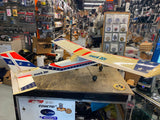 RC Remote Control Airplane Gas 52" Wing Span vtg K&B motor Great Grapics Nice!