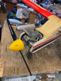 RC Remote Control Airplane Gas 52" Wing Span vtg K&B motor Great Grapics Nice!