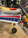 RC Remote Control Airplane Gas 52" Wing Span vtg K&B motor Great Grapics Nice!