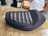2004^ Solo Seat Ribbed Red Pin Stitch Harley Sportster Iron Forty Eight 883 1200