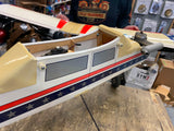 RC Remote Control Airplane Gas 52" Wing Span vtg K&B motor Great Grapics Nice!