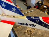 RC Remote Control Airplane Gas 52" Wing Span vtg K&B motor Great Grapics Nice!