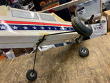 RC Remote Control Airplane Gas 52" Wing Span vtg K&B motor Great Grapics Nice!