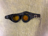 vtg Welsh MFG Company Olympic Yellow Safety Goggle steampunk