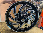 Typhoon Front Mag Wheel Harley Dyna FXD 2.50x19 Black Superglide Street Bob FXDL