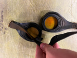 vtg Welsh MFG Company Olympic Yellow Safety Goggle steampunk