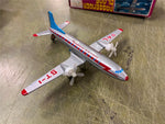 vtg Mid century Passager Plane Friction MF 104 passenger Plane w/orig box