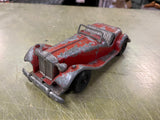 vtg antique Made in USA Hubley Kiddie Toy No. 485 red Roadster Car