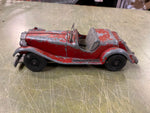 vtg antique Made in USA Hubley Kiddie Toy No. 485 red Roadster Car