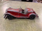 vtg antique Made in USA Hubley Kiddie Toy No. 485 red Roadster Car