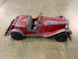 vtg antique Made in USA Hubley Kiddie Toy No. 485 red Roadster Car