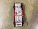vtg antique Made in USA Hubley Kiddie Toy No. 485 red Roadster Car
