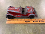 vtg antique Made in USA Hubley Kiddie Toy No. 485 red Roadster Car