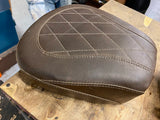 2008^ Harley touring Mustang Seat Wide Tripper solo Pad Bagger FLHX Glide Brown