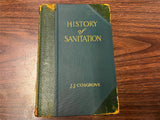 Vintage Antique 1909 History of Sanitation Hardcover Book By J.J. Cosgrove