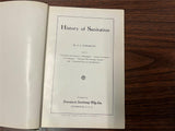 Vintage Antique 1909 History of Sanitation Hardcover Book By J.J. Cosgrove
