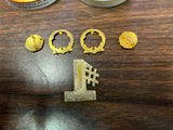 VTG Lot of 4 religious pins Baptist Cross Crown SS Little system cross & Crown
