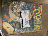 Vtg 1950s Cloth Books Mother Goose And Baby's Pets Merrill Publishing Real Cloth