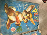 Vtg 1950s Cloth Books Mother Goose And Baby's Pets Merrill Publishing Real Cloth