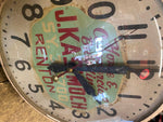 Vtg Wall Sessions Clock Co Ct Advertisig J Kasmoch Renton Pa Builders Commercial