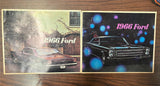 VTG 1966 Ford Brochures Original Booklet Lot of 2 Mustang Falcon Owners Manuals