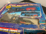 Battery Operated Great Western Train set with headlights chug sound 9 ft track