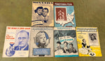 VTG Mid Century 1950s Lot of 6  Music Sheets Various Titles Pennsylvania Polka