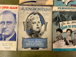VTG Mid Century 1950s Lot of 6  Music Sheets Various Titles Pennsylvania Polka