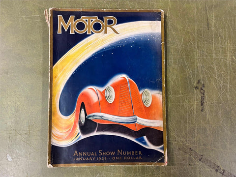 VTG January 1935 Motor Annual Show Number Magazine Brochure Manuals By WH Leech