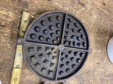 Cast Iron Waffle Maker Vtg cooking kitchen camp