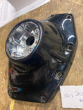Vivid black Cam Cover Harley Twin Cam Dyna Bagger FLH Glide Hole Sensor FXD A Mo
