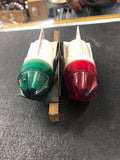 VINTAGE DELTA 1960's USA BOAT BOW LIGHTS RED GREEN Bicycle Acc 1950's Chris Craf