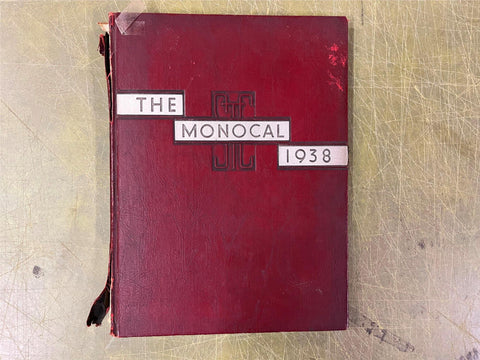Antique Vintage 1938 The Monocal California College of Pennsylvania Yearbook