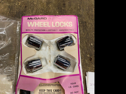 Vtg McGard Locking Wheel Locks Lug nuts Chevy Am motors Duster Mopar GTO Impala