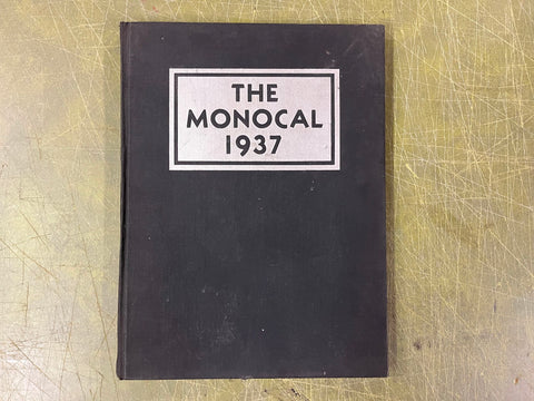 Antique Vintage 1937 The Monocal California College of Pennsylvania Yearbook