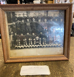 Vtg 1955 Football Picture w Mascot High School college Framed Sports mem Orig!