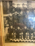 Vtg 1955 Football Picture w Mascot High School college Framed Sports mem Orig!