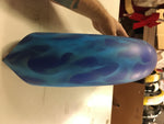 Harley 5"Frt fender Chopper Softail Wide Glide Knievel pointed nds grey blue flm
