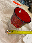 Vtg Antique 1908 Ruby Red Flash Punch Glass Ford Hulings Cup Diamond point Colle