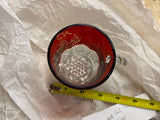 Vtg Antique 1908 Ruby Red Flash Punch Glass Ford Hulings Cup Diamond point Colle